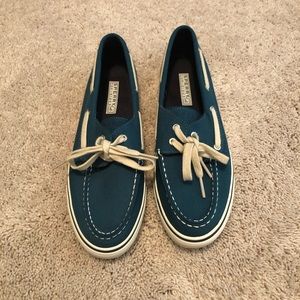 Sperry topsider 7.5 teal color never worn